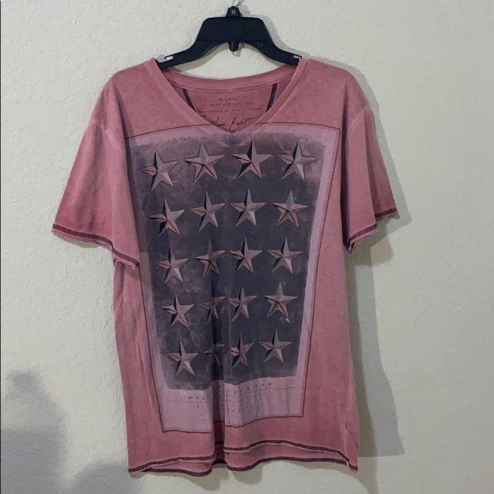 large mans v neck shirt